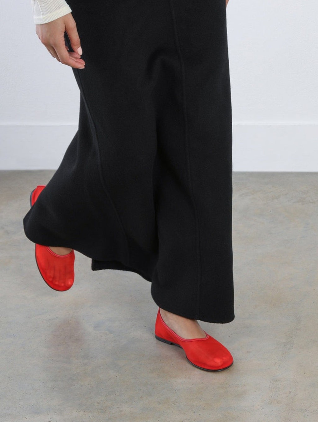 Euc Dear Frances Balla Mesh Flats In Red